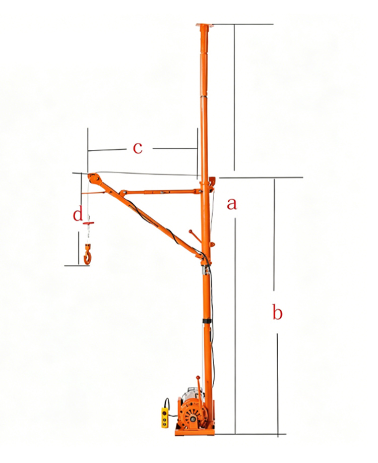 Indoor Single Column Building Cranes